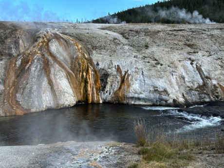 deposits from eruptions, Old Faithful Basin